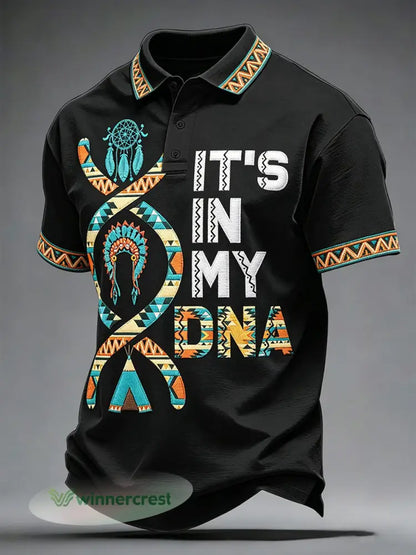 Men’s Indigenous ’It’s In My DNA’ Tops - Black / S