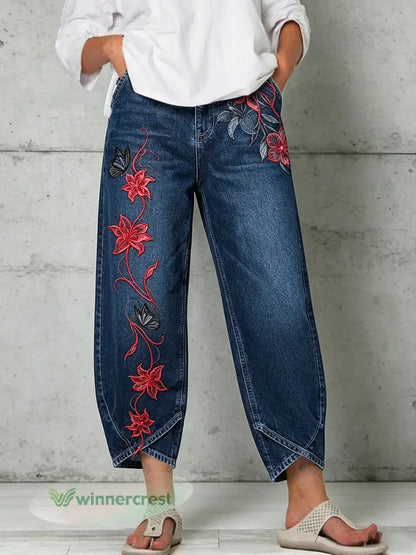 Women’s Animal Art Print Trousers