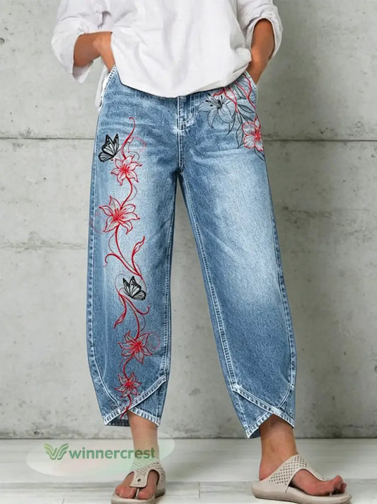 Women’s Animal Art Print Trousers