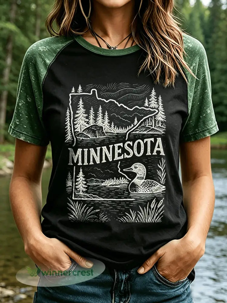 Women’s Save The Boundary Waters Print T-shirt - As picture / S